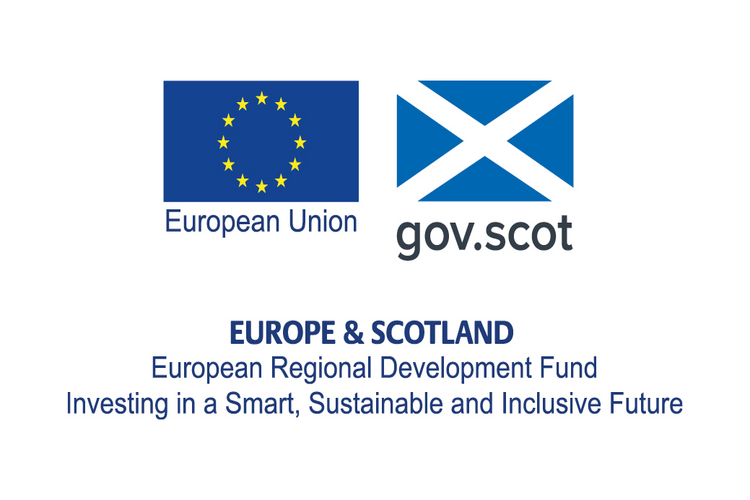 European Regional Development Fund and Scottish Government logos